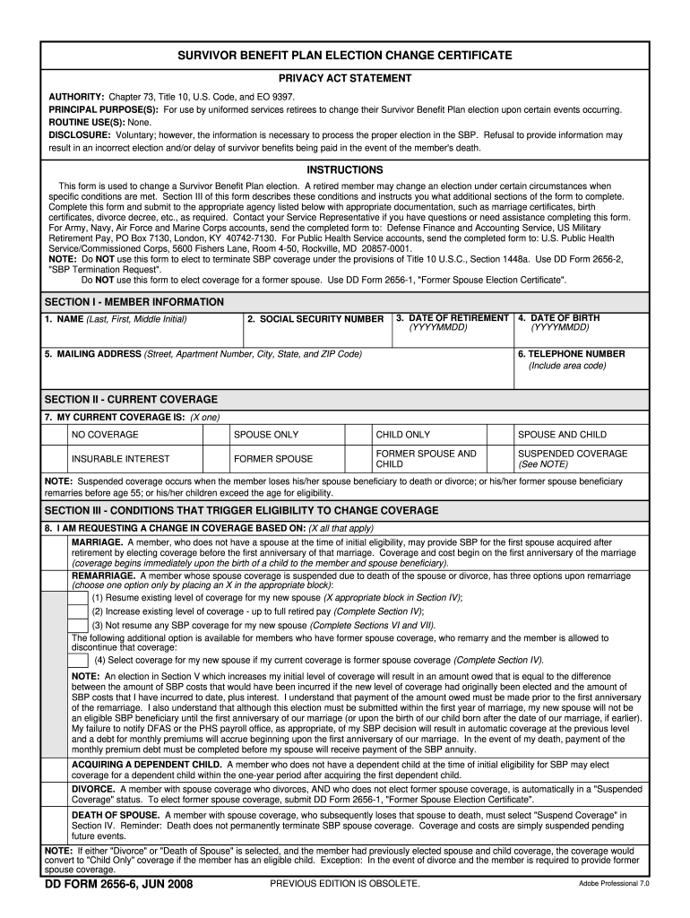 Dd 2656 Form Fill Out and Sign Printable PDF Template signNow