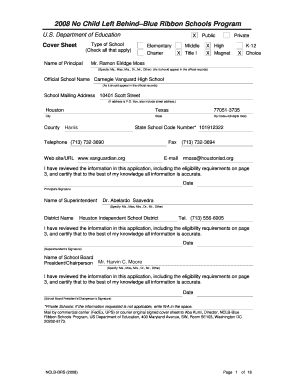 Carnegie Vanguard High School Application for the No Child Www2 Ed  Form