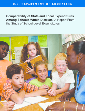 Comparability of State and Local Expenditures among Schools within Districts Study of School Level Expenditures Www2 Ed  Form