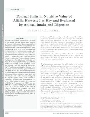 Burns, JC, DS Fisher and HF Mayland Diurnal Shifts in ARS Ars Usda  Form