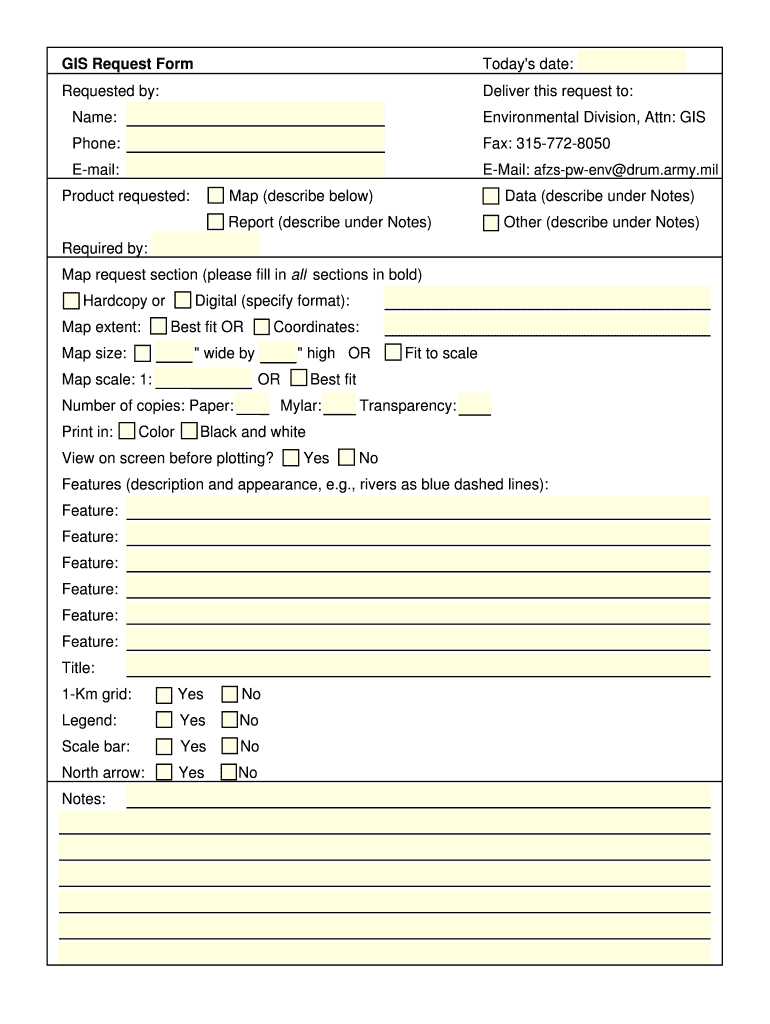 To Obtain a Geographic Information System Drum Army