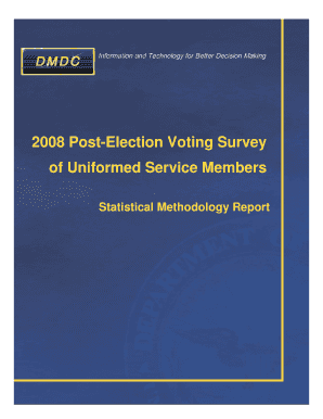 Post Election Voting Survey of Uniformed Service Members Dtic