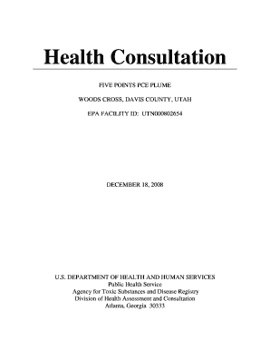 Health Consultation Atsdr Cdc  Form