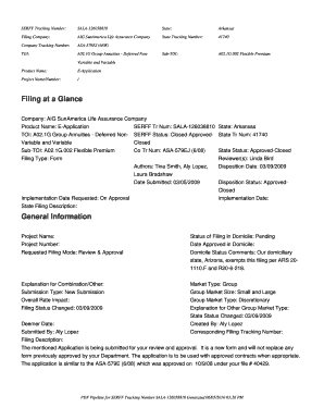 Filing SALA 126038810 Arkansas Insurance Department Insurance Arkansas  Form