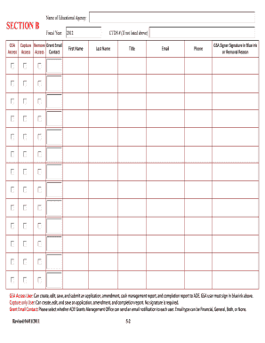 FY General Statement of Assurance  Form