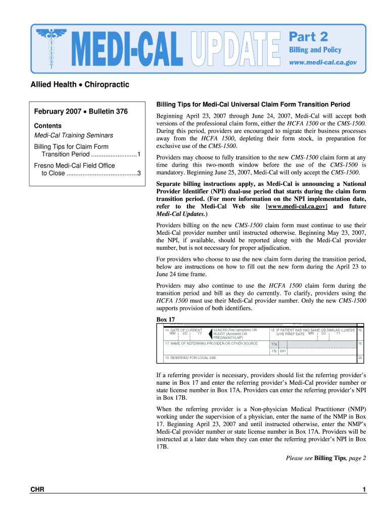 CHR 376 Filesaccepttest Medi Cal Ca  Form