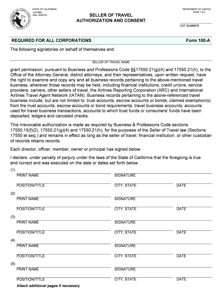 JUS 8803  Form