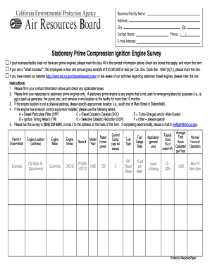 Form 03 17 Stationary Prime Compression Ignition Engine Arb Ca
