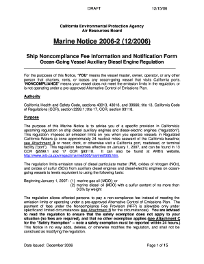 Form 12 15 Draft Marine Notice 2 Ship Arb Ca