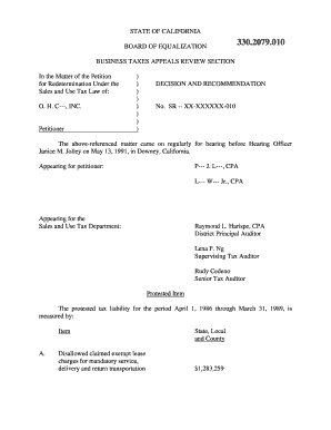 STATE of CALIFORNIA BOARD of EQUALIZATION BUSINESS Boe Ca  Form