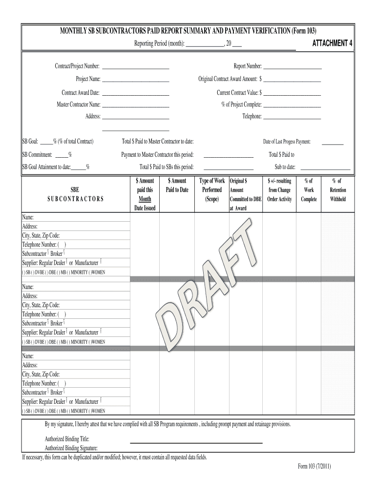 Get and Sign Form 103  California High Speed Rail Authority  Cahighspeedrail Ca