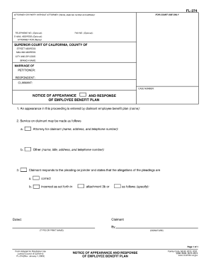 California Court Notice Appearance - Fill Out and Sign Printable PDF  Template | signNow