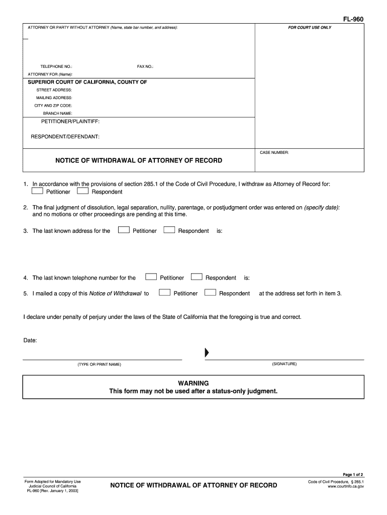 Fl 960  Form