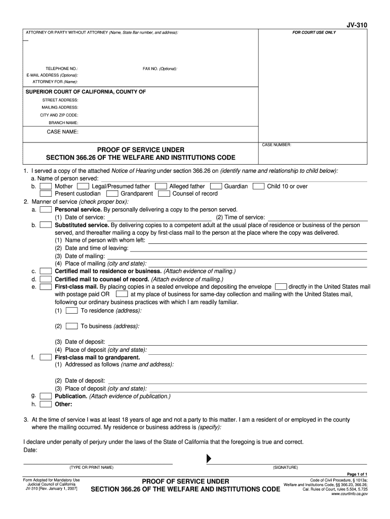 Get and Sign Jv 310  Form