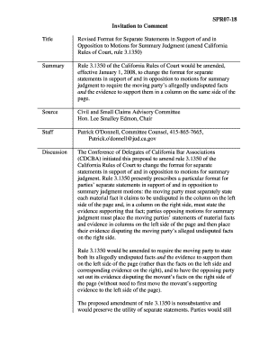 SPR07 18 Invitation to Comment Title Revised Format for Separate Courts Ca