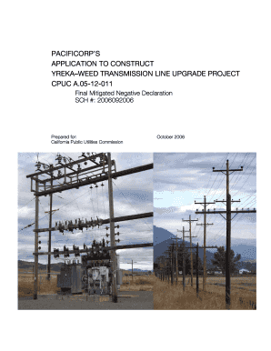 PACIFICORP&#039;S APPLICATION to CONSTRUCT YREKAWEED  Form