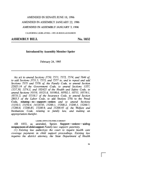 AMENDED in SENATE JUNE 18, AMENDED in ASSEMBLY JANUARY 22, AMENDED in ASSEMBLY JANUARY 3, CALIFORNIA LEGISLATURE Leginfo Ca  Form