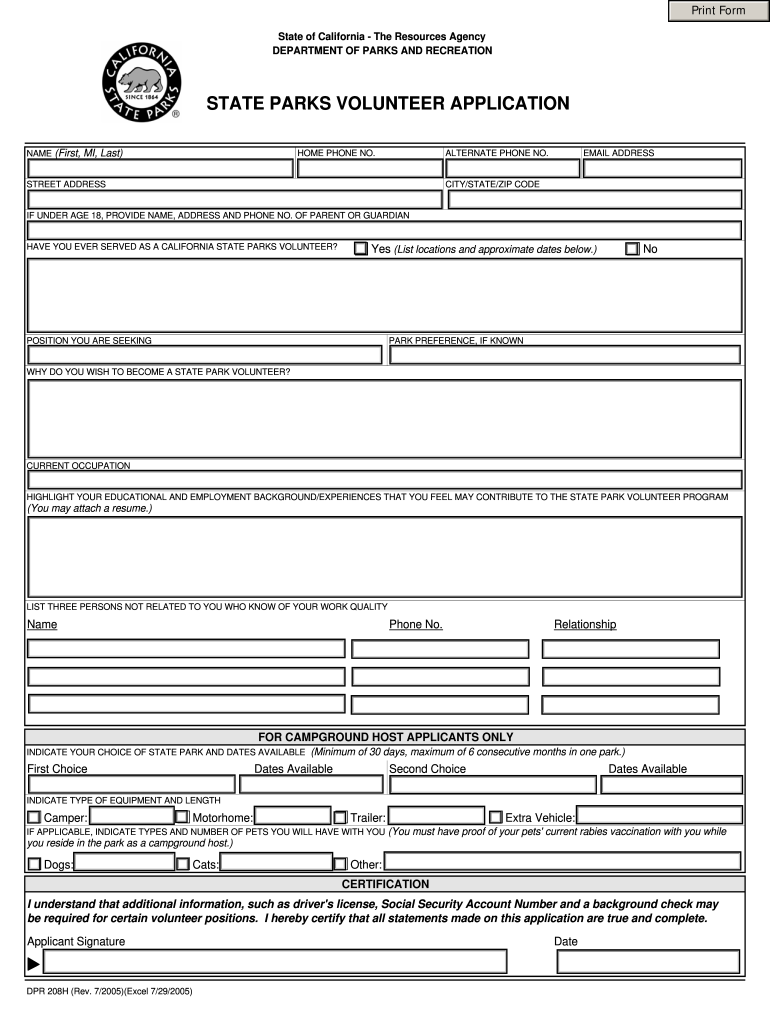 Dpr 208h Form