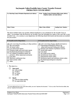 Attachment 5 Probation Cover Sheet Saccourt Ca  Form