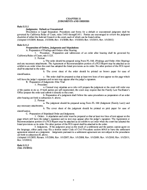 JUDGMENTS and ORDERS Sdcourt Ca  Form