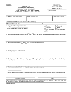 For BLM USE ONLY Blm  Form