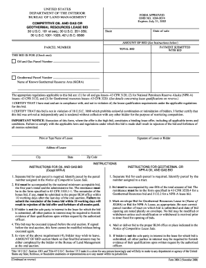 Competitive Oil and Gas Lease Sale to Be Held June 14, Blm  Form