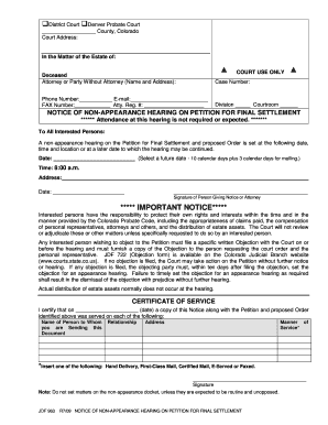 Probate Petition  Form