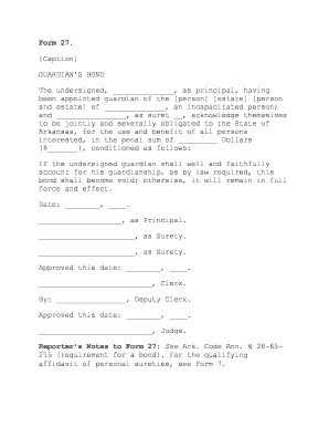 How to Write a Bond  Form