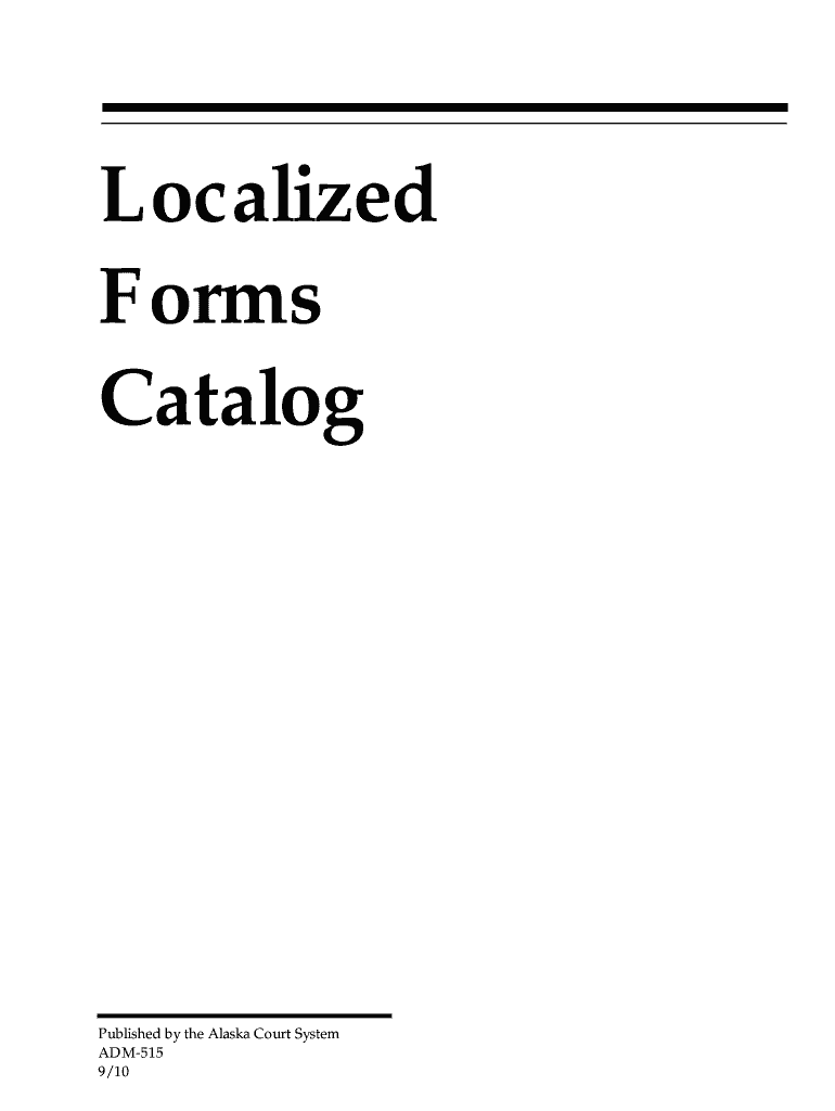 Localized Forms Catalog 910 Local Forms