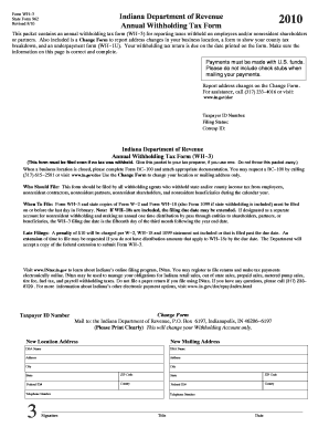 Indiana State Form 962