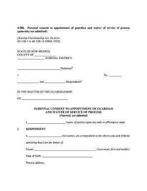 Paternity Not Admitted Legal Forms New Mexico