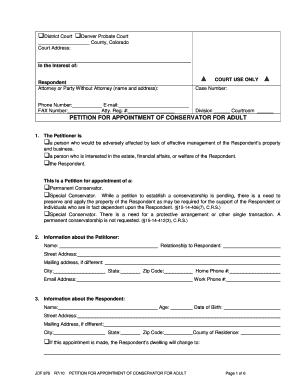 County, Colorado Court Address  Form