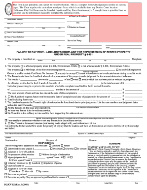 This Form is COURT of MARYLANDbe Completed Online