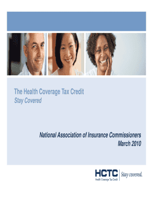 Health Coverage Tax Credit Overview  Form
