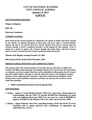 Council Packet 01042011 Online DOC  Form