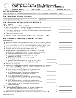 Schedule M Income Tax Business  Form