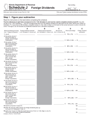 Illinois Department of Revenue Schedule J Attach to Your Form IL 1120