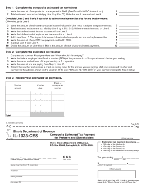 IL 1023 CES Tax Illinois  Form