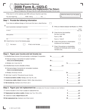 IL 1023 C Tax Illinois  Form