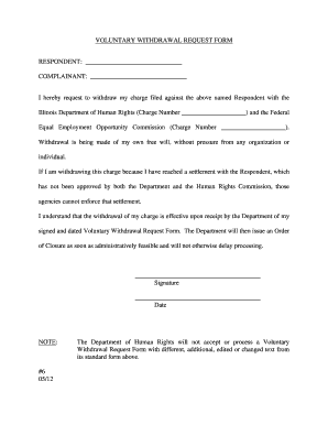 VOLUNTARY WITHDRAWAL REQUEST FORM Www2 Illinois