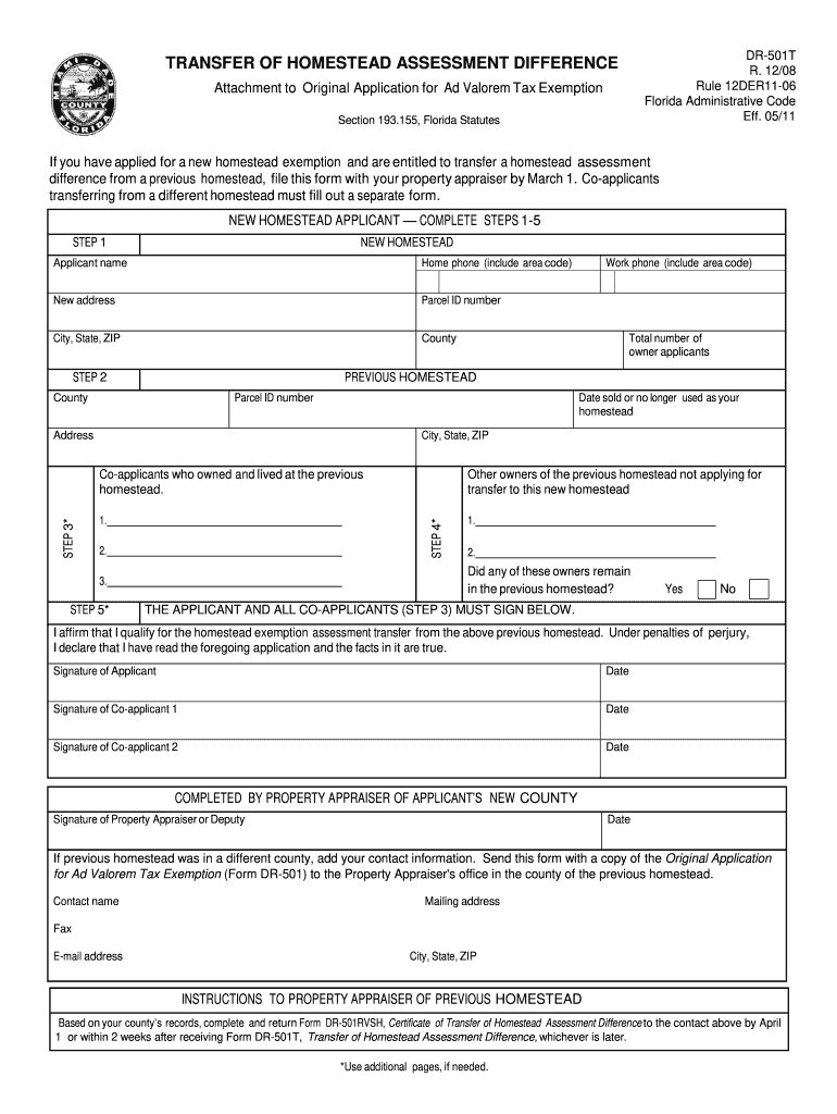 Dr 501t  Form