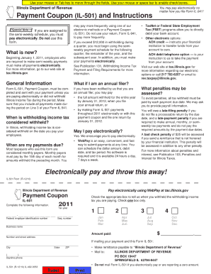 Il 501 Payment Coupon  Form