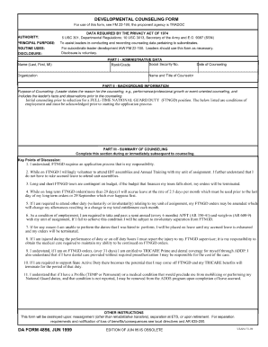 Developmental Counseling Form