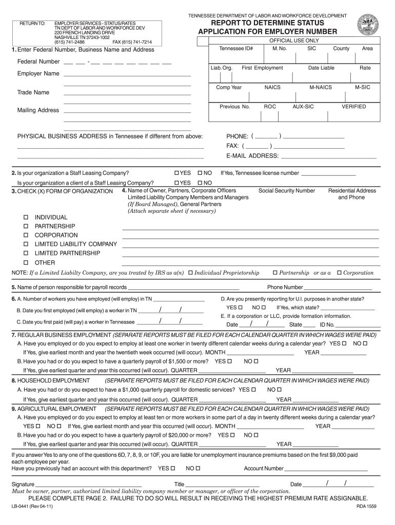  Lb 0441 Form 2013