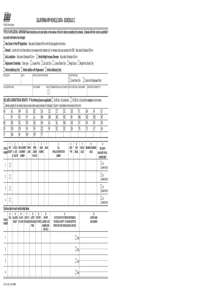 Irp Schedule C  Form