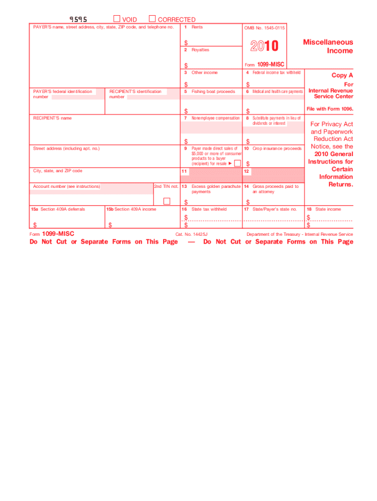  Fillable Form 2010