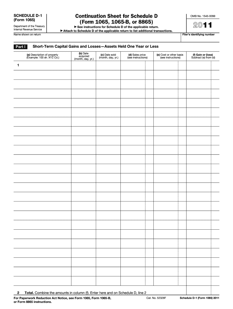  Schedule D and 8453 Form 2010-2024