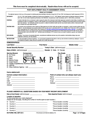 Dd Form 2796