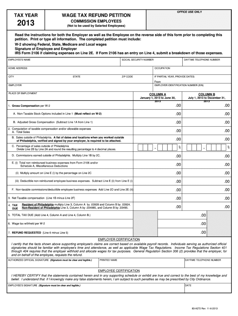  Wage Tax Form 2013