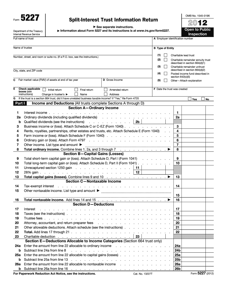 5227 Form